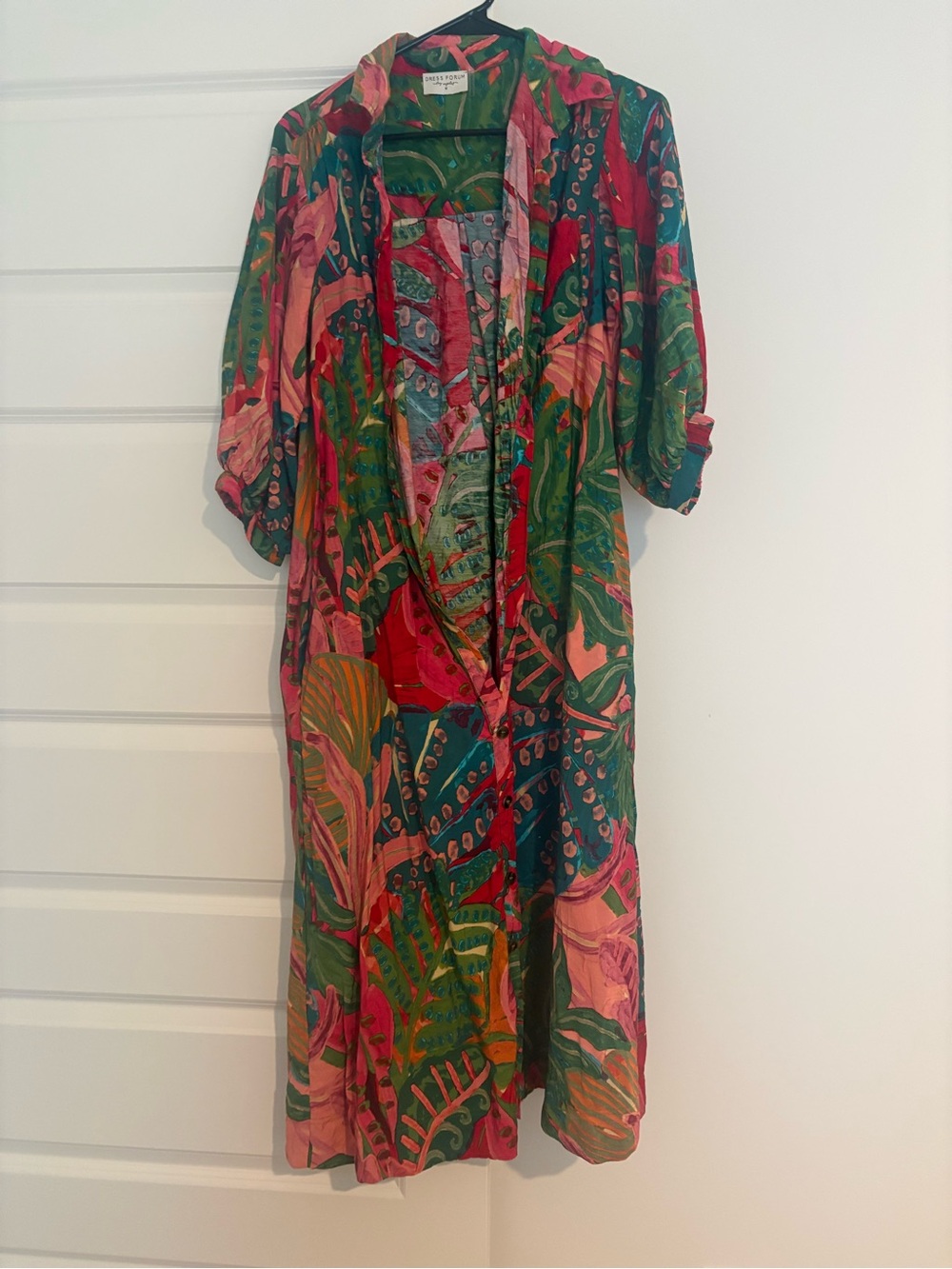 Tropical island midi dress